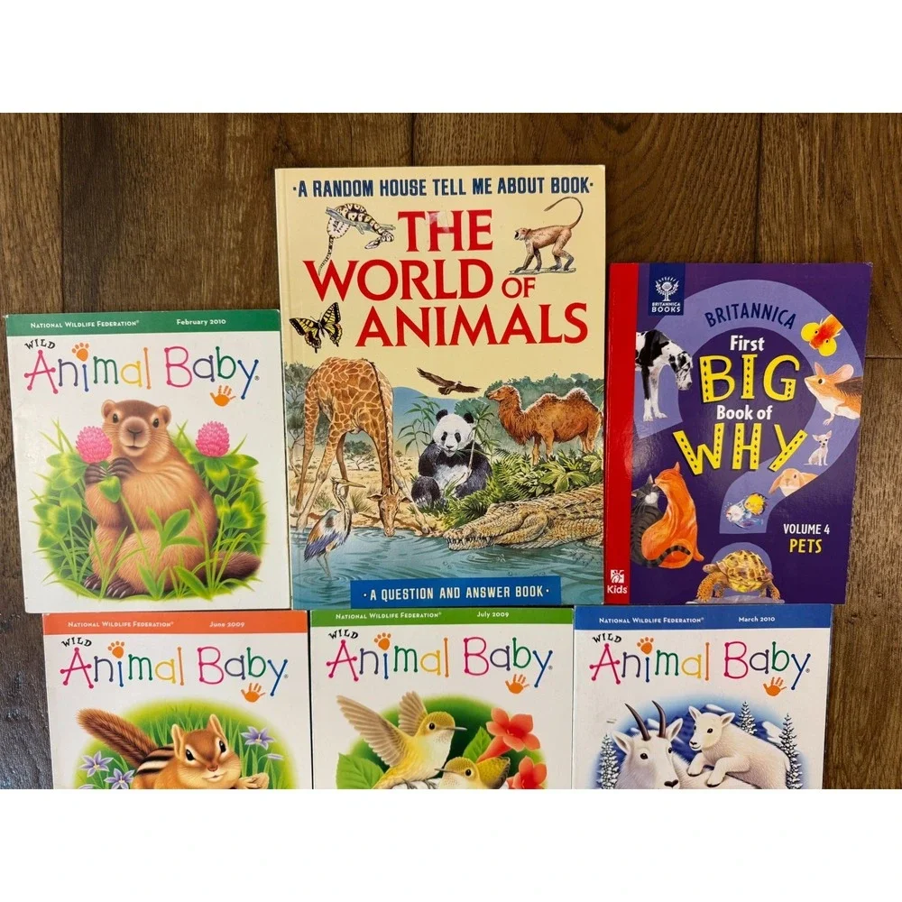 National Wildlife Federation Animal Baby Book Lot Plus‎ Extras Brittanica Pets